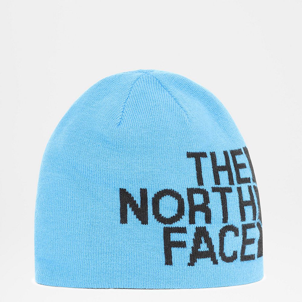 The North Face Beanies Mens Australia - The North Face Reversible Tnf Banner Blue / Black (YJI-86149